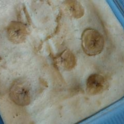 試しに蒸しパンミックス粉で作ってみました♪バナナを入れてみました＾＾おいしかったです♪
